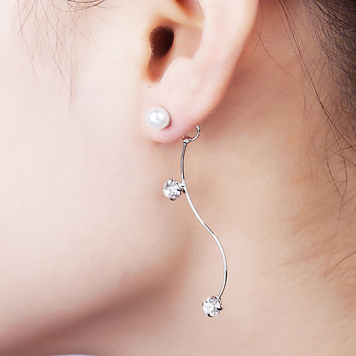 Women's Earrings Holiday Wedding Birthday Romantic Earrings Jewelry Silver For Date Street Festival 1 Pair
Women's Earrings Holiday Wedding Birthday Romantic Earrings Jewelry Silver For Date Street Festival 1 Pair