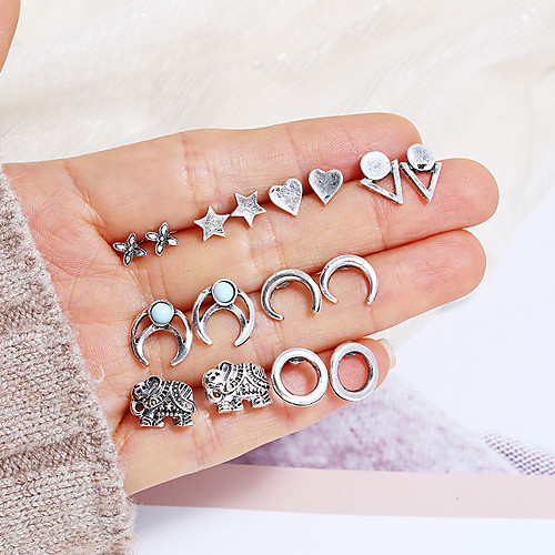Women's Earrings Holiday Wedding Birthday Romantic Earrings Jewelry Silver For Date Street Festival 1 set
Women's Earrings Holiday Wedding Birthday Romantic Earrings Jewelry Silver For Date Street Festival 1 set