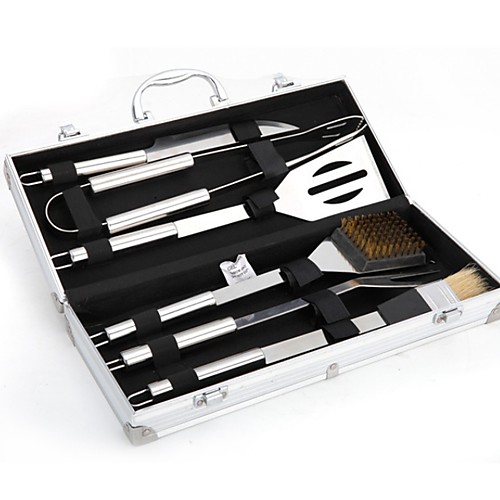 Factory Direct Sales 6-piece Stainless Steel Grills Barbecue Tool Set Bbq Outdoor Barbecue Utensils Aluminum Box
Factory Direct Sales 6-piece Stainless Steel Grills Barbecue Tool Set Bbq Outdoor Barbecue Utensils Aluminum Box