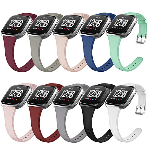 Replacement Women Watch Strap for Fitbit Versa Silicone Slim Thin Narrow Watch Band
Replacement Women Watch Strap for Fitbit Versa Silicone Slim Thin Narrow Watch Band