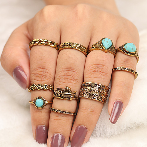 Women's Ring 1 set Gold Silver Alloy Elegant Holiday European Festival Jewelry
Women's Ring 1 set Gold Silver Alloy Elegant Holiday European Festival Jewelry