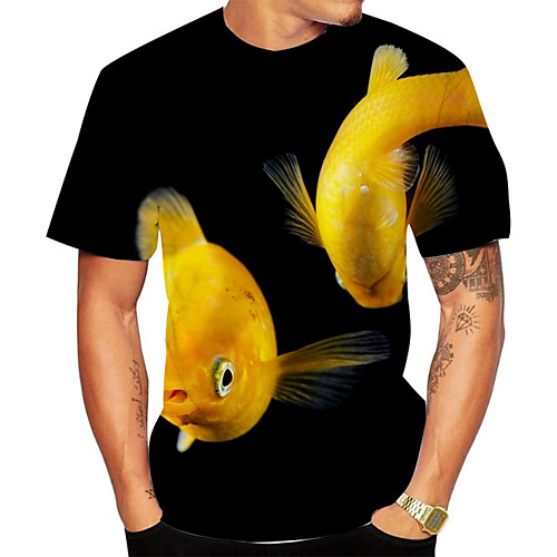 Men's Plus Size 3D Animal Print T-shirt Basic Daily Going out Round Neck Black / Short Sleeve
Men's Plus Size 3D Animal Print T-shirt Basic Daily Going out Round Neck Black / Short Sleeve