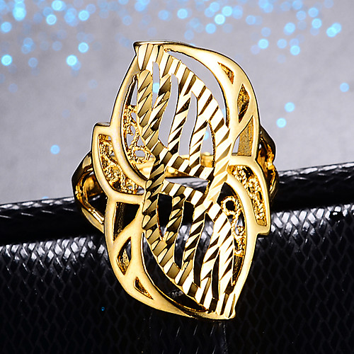 Women's Ring Open Cuff Ring Adjustable Ring 1pc Gold Gold Plated Irregular Statement Stylish Luxury Wedding Party Evening Jewelry
Women's Ring Open Cuff Ring Adjustable Ring 1pc Gold Gold Plated Irregular Statement Stylish Luxury Wedding Party Evening Jewelry