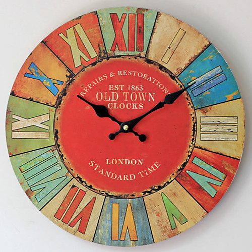 1pcs Wooden Distressed Painted Roma Digital Wall Clock 35x35cm battery not included
1pcs Wooden Distressed Painted Roma Digital Wall Clock 35x35cm battery not included