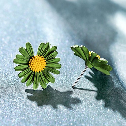Women's Stud Earrings Tropical Flower Shape Stylish Simple Classic Basic Cute S925 Sterling Silver Earrings Jewelry Yellow / Orange / Green For Party Gift Daily Work Festival 2pcs
Women's Stud Earrings Tropical Flower Shape Stylish Simple Classic Basic Cute S925 Sterling Silver Earrings Jewelry Yellow / Orange / Green For Party Gift Daily Work Festival 2pcs