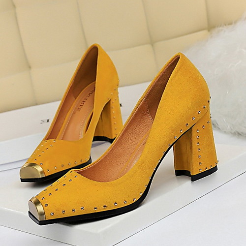 Women's Heels Chunky Heel Square Toe Suede Spring & Summer Camel / Yellow / Red
Women's Heels Chunky Heel Square Toe Suede Spring & Summer Camel / Yellow / Red