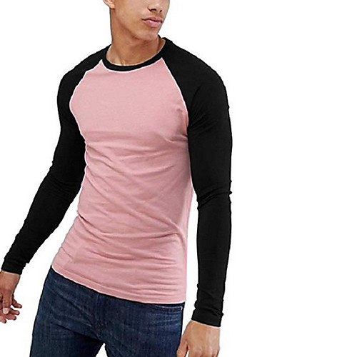 Men's Casual Slim Sweatshirt - Color Block Round Neck Blushing Pink US34 / UK34 / EU42
Men's Casual Slim Sweatshirt - Color Block Round Neck Blushing Pink US34 / UK34 / EU42