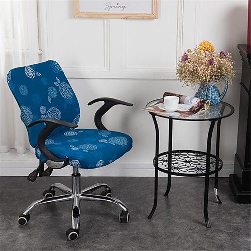Blue Floral Print Computer Office Chair Cover Split Protective Stretchable Cloth Polyester Universal Desk Task Chair Chair Covers Stretch Thicken Rotating Chair Slipcover
Blue Floral Print Computer Office Chair Cover Split Protective Stretchable Cloth Polyester Universal Desk Task Chair Chair Covers Stretch Thicken Rotating Chair Slipcover