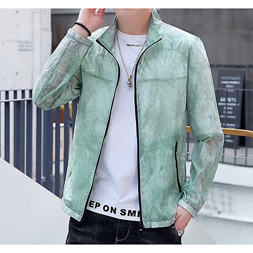 Men's Daily / Sports Basic Spring & Fall / Spring & Summer Regular Jacket, Color Block Stand Long Sleeve Nylon Print Yellow / Light Green / Light Blue
Men's Daily / Sports Basic Spring & Fall / Spring & Summer Regular Jacket, Color Block Stand Long Sleeve Nylon Print Yellow / Light Green / Light Blue