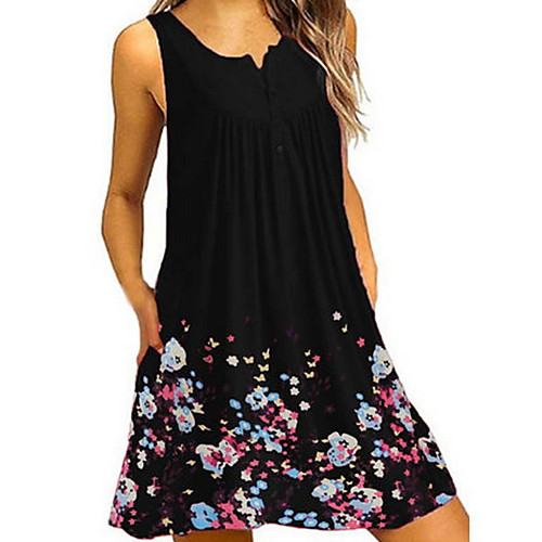 Women's A Line Dress - Sleeveless Print Black Blue Purple Red S M L XL XXL XXXL XXXXL
Women's A Line Dress - Sleeveless Print Black Blue Purple Red S M L XL XXL XXXL XXXXL