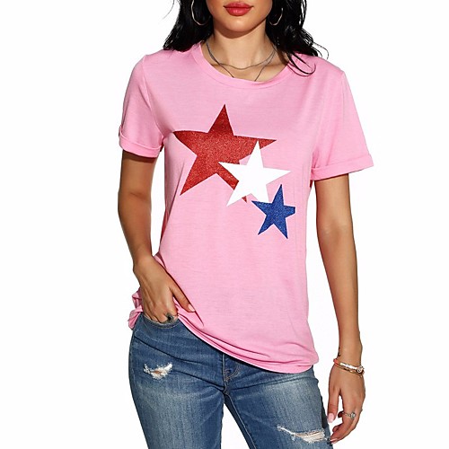 Women's Geometric Print T-shirt Daily Black / Blue / Blushing Pink / Dark Gray / Gray
Women's Geometric Print T-shirt Daily Black / Blue / Blushing Pink / Dark Gray / Gray