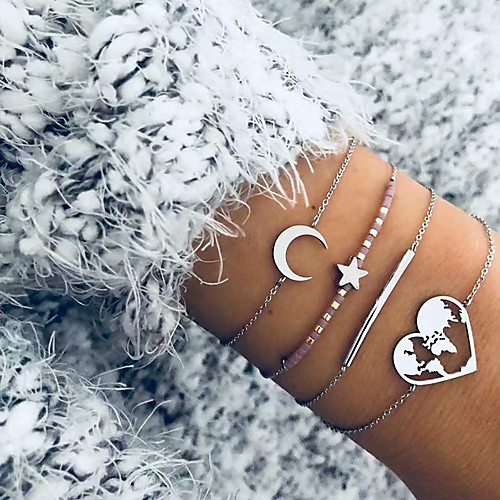 Women's Bracelet Classic Wedding Birthday Vintage Theme European Trendy Casual / Sporty Ethnic French Alloy Bracelet Jewelry Silver For Date Festival
Women's Bracelet Classic Wedding Birthday Vintage Theme European Trendy Casual / Sporty Ethnic French Alloy Bracelet Jewelry Silver For Date Festival