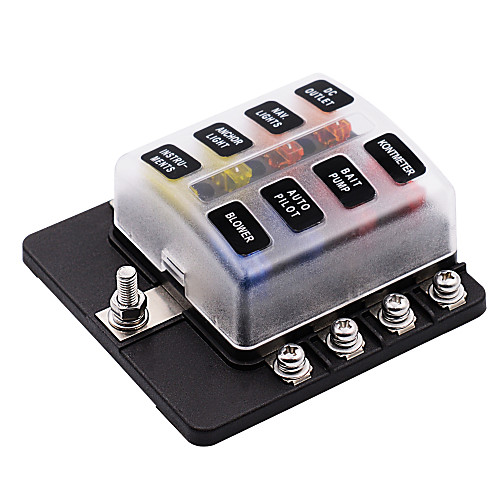 32V Car Automatic circuit breakers / 1 in 8 out Fuse Box with LED Indicator Light Screw Terminal Block / Send Double Fuse / Environmental Protection Material
32V Car Automatic circuit breakers / 1 in 8 out Fuse Box with LED Indicator Light Screw Terminal Block / Send Double Fuse / Environmental Protection Material