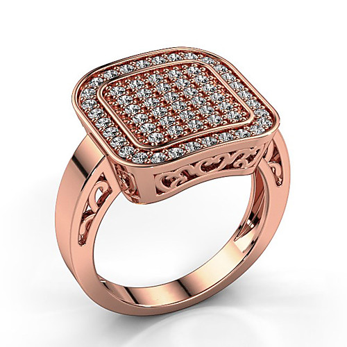 Women's Ring Belle Ring AAA Cubic Zirconia 1pc Rose Gold Copper Rose Gold Plated Square Statement Luxury Party Evening Gift Jewelry Geometrical Wearable
Women's Ring Belle Ring AAA Cubic Zirconia 1pc Rose Gold Copper Rose Gold Plated Square Statement Luxury Party Evening Gift Jewelry Geometrical Wearable