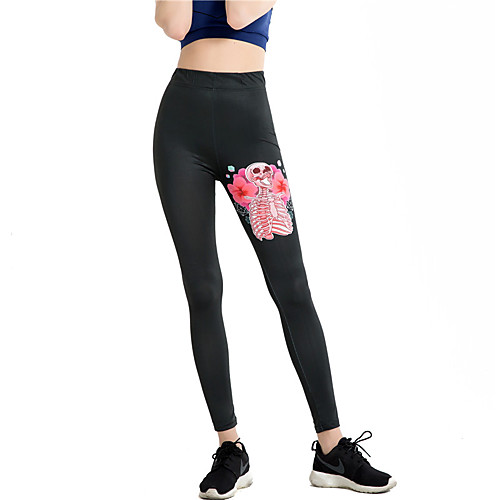 Women's Sports / Yoga Sporty / Basic Legging - Floral / Skull, Print Mid Waist Black One-Size
Women's Sports / Yoga Sporty / Basic Legging - Floral / Skull, Print Mid Waist Black One-Size