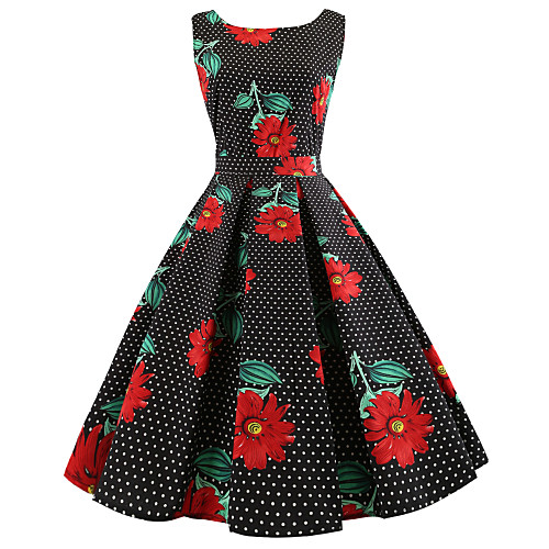 Women's Sheath Dress - Sleeveless Floral Print Print Street chic Daily Going out Black S M L XL XXL
Women's Sheath Dress - Sleeveless Floral Print Print Street chic Daily Going out Black S M L XL XXL