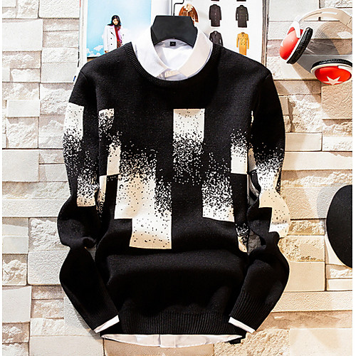 Men's Color Block Long Sleeve Pullover Sweater Jumper, Round Neck Red / White US34 / UK34 / EU42 / US36 / UK36 / EU44 / US38 / UK38 / EU46
Men's Color Block Long Sleeve Pullover Sweater Jumper, Round Neck Red / White US34 / UK34 / EU42 / US36 / UK36 / EU44 / US38 / UK38 / EU46