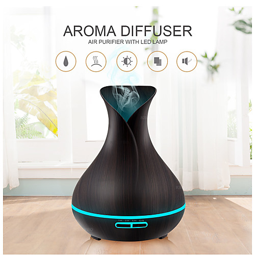 400ml Ultrasonic Electric Air Humidifier Aroma Oil Diffuser Wood Grain remote control 7 colors LED Lights cool mist maker
400ml Ultrasonic Electric Air Humidifier Aroma Oil Diffuser Wood Grain remote control 7 colors LED Lights cool mist maker
