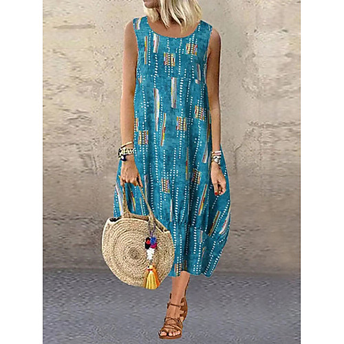 Women's Loose Dress - Sleeveless Print Loose Purple Light Blue S M L XL XXL XXXL
Women's Loose Dress - Sleeveless Print Loose Purple Light Blue S M L XL XXL XXXL