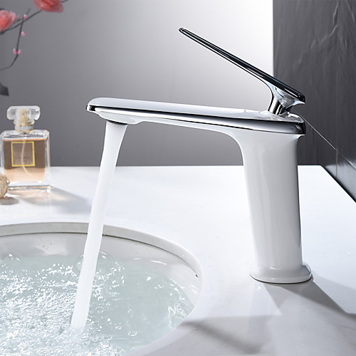 Bathroom Sink Faucet - Standard Chrome / Painted Finishes Centerset Single Handle One HoleBath Taps
Bathroom Sink Faucet - Standard Chrome / Painted Finishes Centerset Single Handle One HoleBath Taps