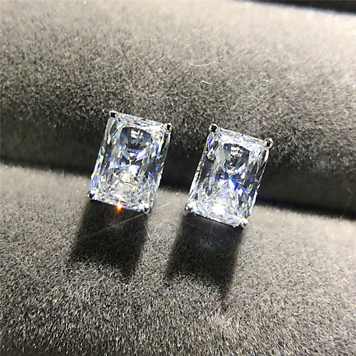 4 carat Synthetic Diamond Earrings Alloy For Women's Square Cut Stylish Luxury Classic Elegant Wedding Party Evening Formal High Quality Classic 1 Pair
4 carat Synthetic Diamond Earrings Alloy For Women's Square Cut Stylish Luxury Classic Elegant Wedding Party Evening Formal High Quality Classic 1 Pair