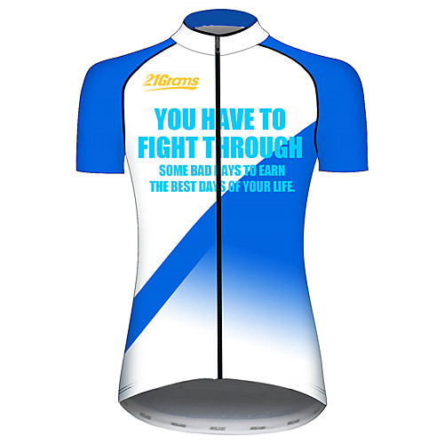 21Grams Women's Short Sleeve Cycling Jersey Blue / White Gradient Novelty Bike Jersey Top Mountain Bike MTB Road Bike Cycling UV Resistant Breathable Quick Dry Sports Clothing Apparel / Stretchy
21Grams Women's Short Sleeve Cycling Jersey Blue / White Gradient Novelty Bike Jersey Top Mountain Bike MTB Road Bike Cycling UV Resistant Breathable Quick Dry Sports Clothing Apparel / Stretchy