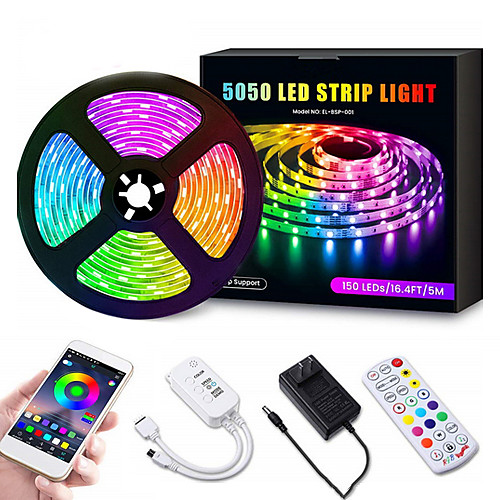 10m Flexible LED Light Strips Flexible Tiktok Lights Smart Lights 300 LEDs Multi Color Decorative / TV Background 12 V
10m Flexible LED Light Strips Flexible Tiktok Lights Smart Lights 300 LEDs Multi Color Decorative / TV Background 12 V