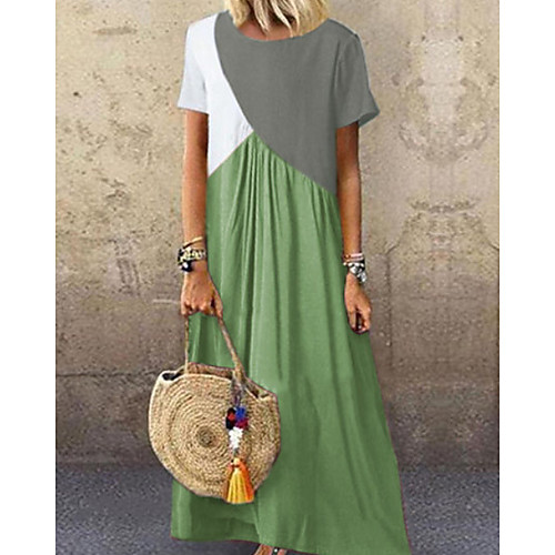 Women's A Line Dress - Sleeveless Color Block Summer Street chic 2020 Blue Blushing Pink Green Brown S M L XL XXL XXXL
Women's A Line Dress - Sleeveless Color Block Summer Street chic 2020 Blue Blushing Pink Green Brown S M L XL XXL XXXL