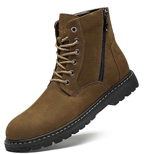 Men's Summer Outdoor Boots Cowhide Non-slipping Mid-Calf Boots Black / Khaki
Men's Summer Outdoor Boots Cowhide Non-slipping Mid-Calf Boots Black / Khaki