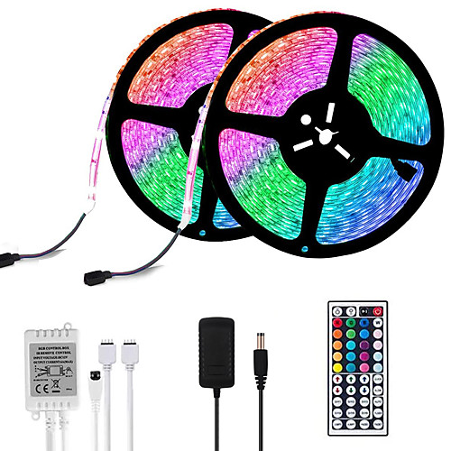 LOENDE 2x5M Flexible LED Light Strips Light Sets RGB Tiktok Lights 600 LEDs 2835 SMD 8mm RGB Tiktok Lights Christmas / New Year's Cuttable / Party / Decorative 100-240 V
LOENDE 2x5M Flexible LED Light Strips Light Sets RGB Tiktok Lights 600 LEDs 2835 SMD 8mm RGB Tiktok Lights Christmas / New Year's Cuttable / Party / Decorative 100-240 V