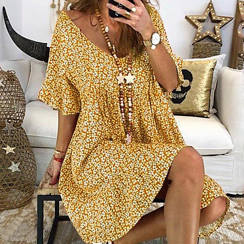 Women's Asymmetrical Sundress Dress - Half Sleeve Polka Dot Summer Fall V Neck Casual Daily Flare Cuff Sleeve Flare Sleeve Wine Black Blue Red Yellow Green Light Green Light Blue S M L XL XXL XXXL
Women's Asymmetrical Sundress Dress - Half Sleeve Polka Dot Summer Fall V Neck Casual Daily Flare Cuff Sleeve Flare Sleeve Wine Black Blue Red Yellow Green Light Green Light Blue S M L XL XXL XXXL