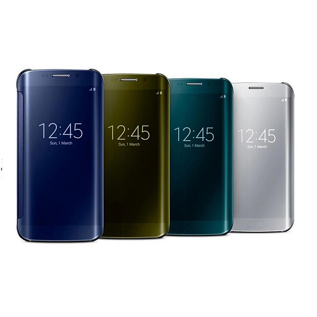 téléphone Coque Pour Samsung Galaxy Coque Intégrale Bord S7 S7 Bord S6 S6 Avec Ouverture Miroir Clap