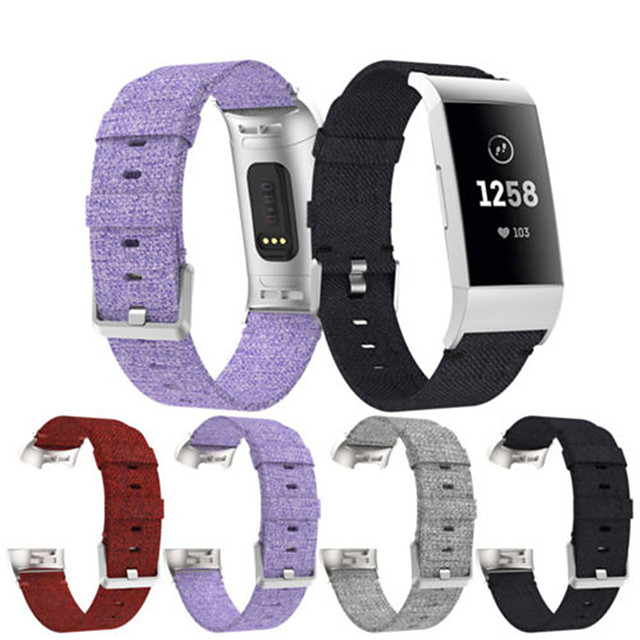 1 pcs Bracelet de montre connectée pour Fitbit Fitbit Charge 3 Bracelet Sport Nylon Remplacement San