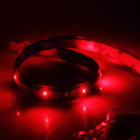 0.6m Flexible LED Light Strips 24 LEDs Red Waterproof 12 V / IP65