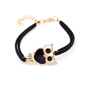 Double Row Owl Bracelet(assorted Color) Christmas Gifts
