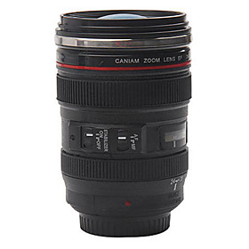 1 Piece Creative Camera Lens Coffee Mug With Cover Handy Cup