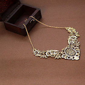 Europe And Japan And South Korea Hot Retro Luxury Hollow Carved Palace Ladies Fake Collar Lace Short Necklace N997