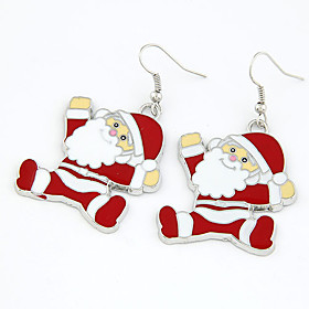 Christmas Gift Santa Claus Drop Earrings