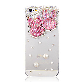 Per Custodia iPhone 5 Con diamantini \/ Transparente Custodia Custodia posteriore Custodia Cartone animato Resistente PC iPhone SE\/5s\/5