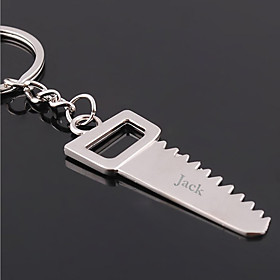 Personalized Engraved Gift Creative Saw Shaped Keychain