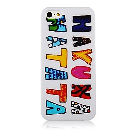 Per Custodia iPhone 5 Fantasia\/disegno Custodia Custodia posteriore Custodia Frasi famose Morbido Silicone iPhone SE\/5s\/5