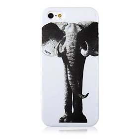 Per Custodia iPhone 5 Fantasia\/disegno Custodia Custodia posteriore Custodia Con elefante Morbido PC iPhone SE\/5s\/5