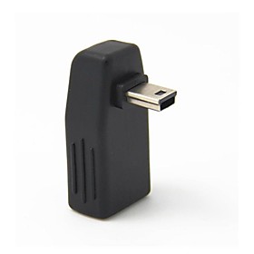 Car Audio USB A Female to Mini USB B Male Conversion Adapter OTG Cable Cord Down