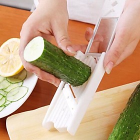 Kitchen Tools Stainless Steel Mini / Portable / Creative Kitchen Gadget Salad Tools / Slicer Fruit / Vegetable / Cucumber 1pc