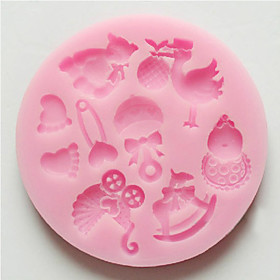Bakeware tools Silicone Eco-friendly / Nonstick For Cake / For Cookie / For Pie 3D Cartoon Mold 1pc