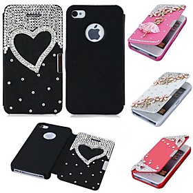 Per Custodia iPhone 5 Con diamantini Custodia Integrale Custodia Tinta unita Resistente Similpelle iPhone SE\/5s\/5