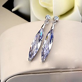 Earring Drop Earrings Jewelry Women Wedding / Party / Daily / Casual Stainless Steel / Platinum Plated 2pcs Silver