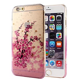 Peach Blossom Raindrop Pattern PC Hard Case for iPhone 6
