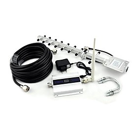 LCD Display Mini W-CDMA 2100MHz Mobile Phone 3G Signal Booster , Signal Repeater Yagi Antenna with 10m Cable LCD Display Mini W-CDMA 2100MHz Mobile Phone 3G Signal Booster , Signal Repeater Yagi Antenna with 10m Cable