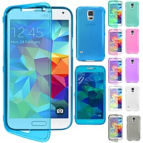 DF Flip Clear Soft Thin TPU Silicone Full Body Case for Samsung Galaxy Note 4 (Assorted Colors)